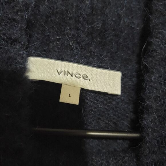 Vince Double Slit Alpaca Mock Neck Sweater - Picture 4 of 5